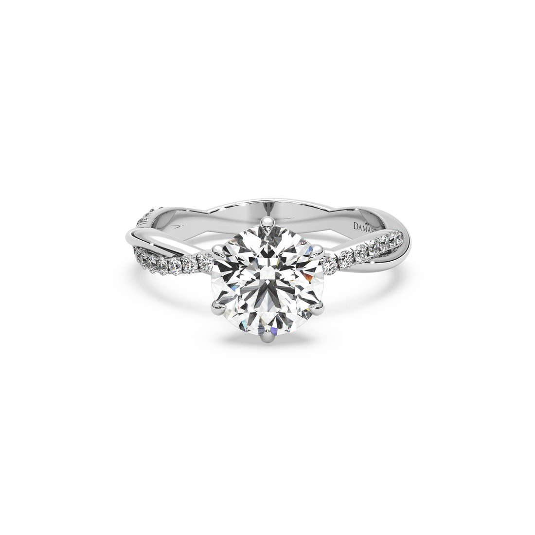 Twist of Elegance Engagement Ring - Round