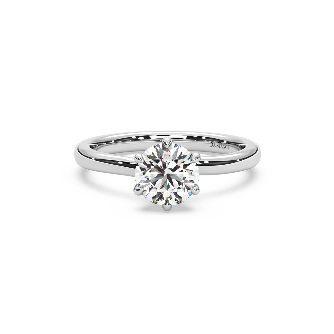 Twisted Tulip Engagement Ring - Round