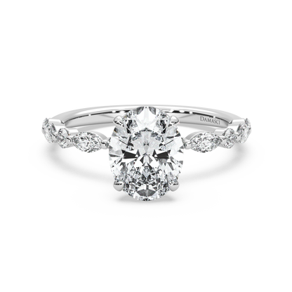 Classic Top with Round and Marquise Diamonds - Oval
