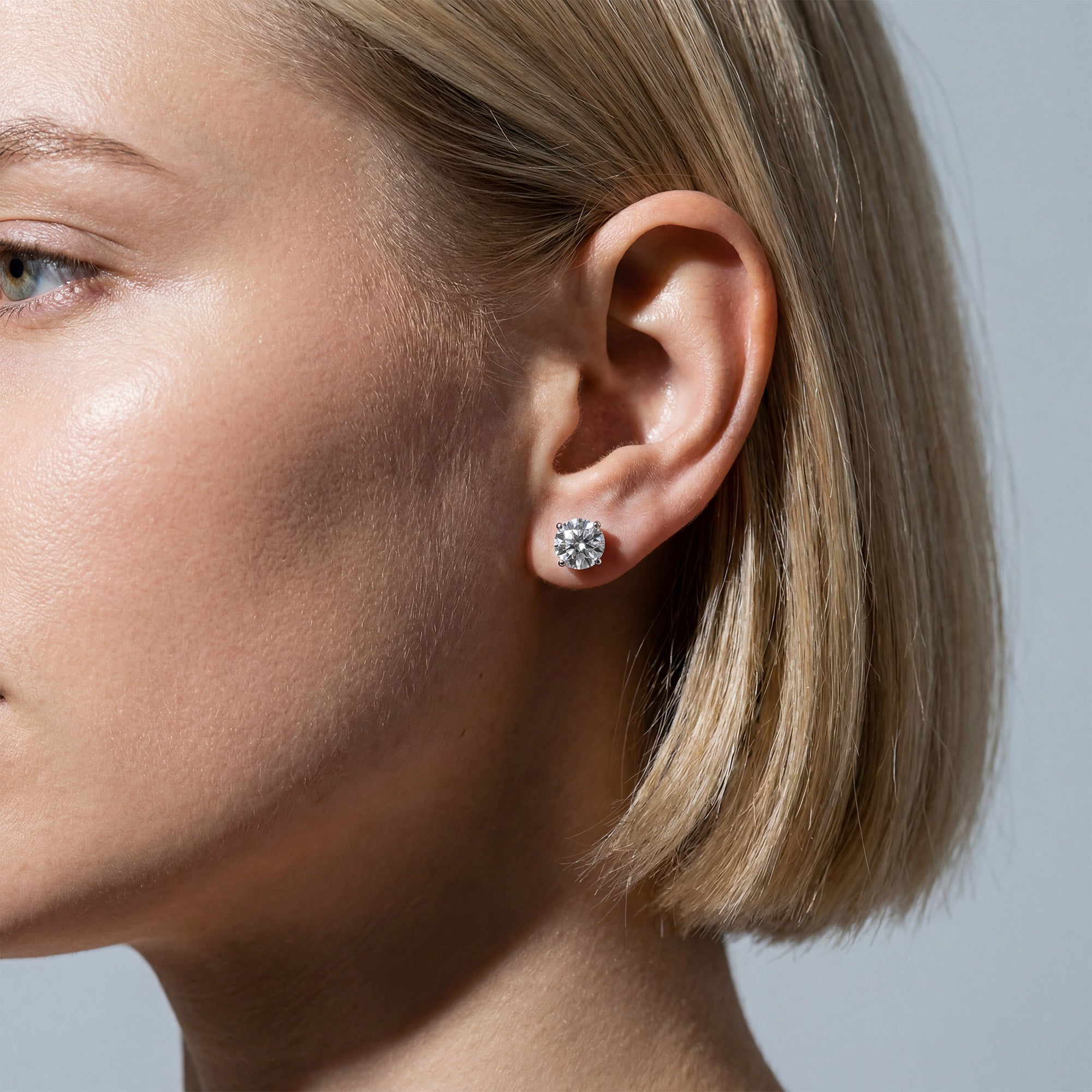 Double Gallery Diamond Studs (4 TCW)