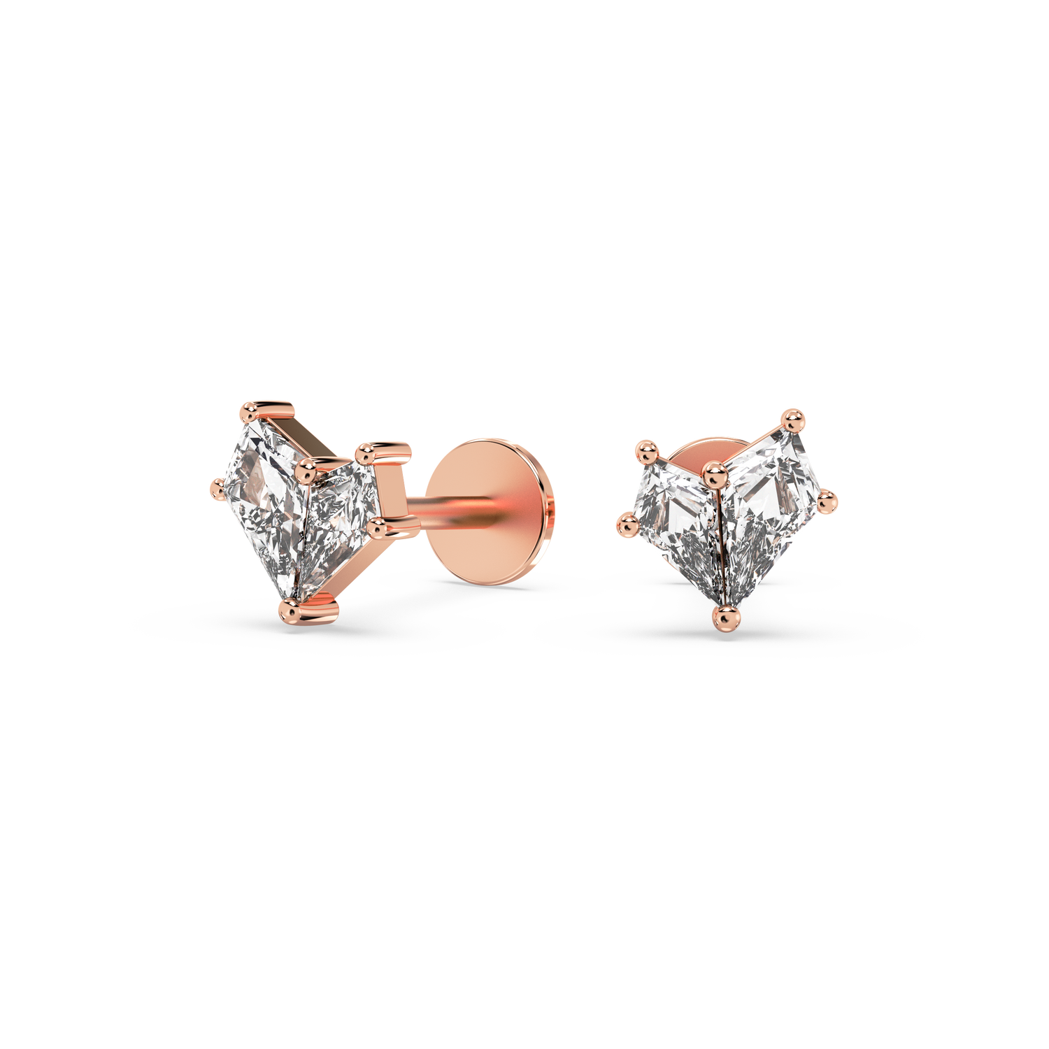 Double Kite Diamond Studs (0.42 T.C.W)