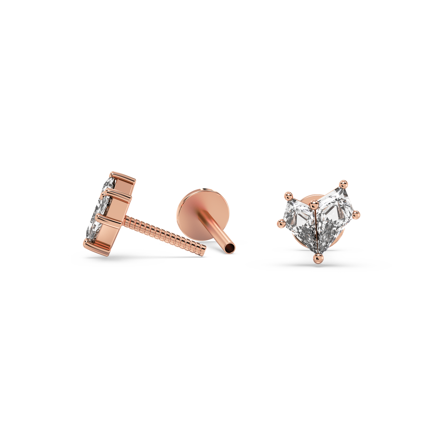 Double Kite Diamond Studs (0.42 T.C.W)