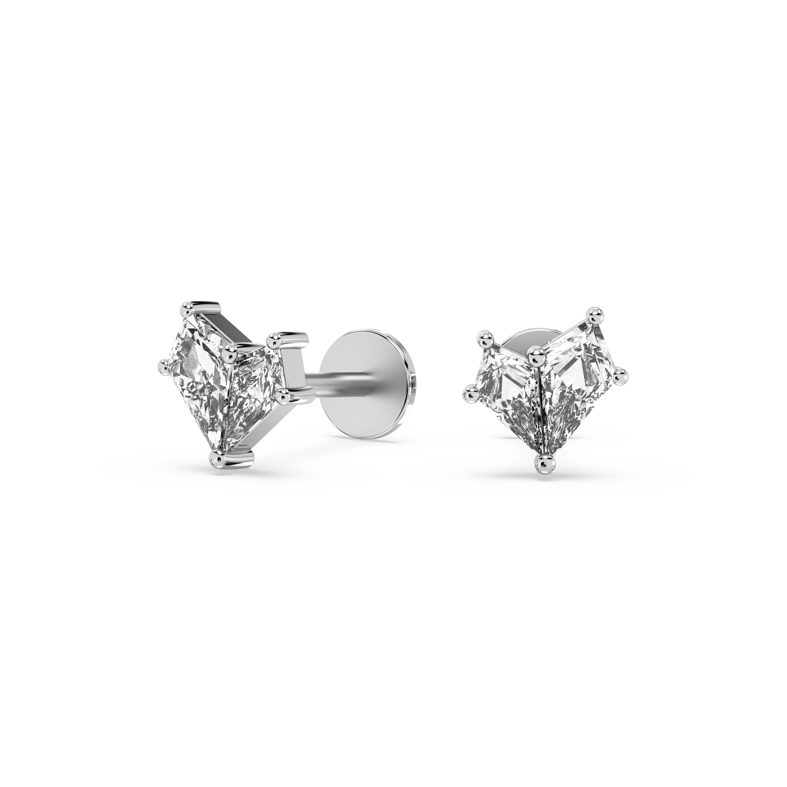 Double Kite Diamond Studs (0.42 T.C.W)