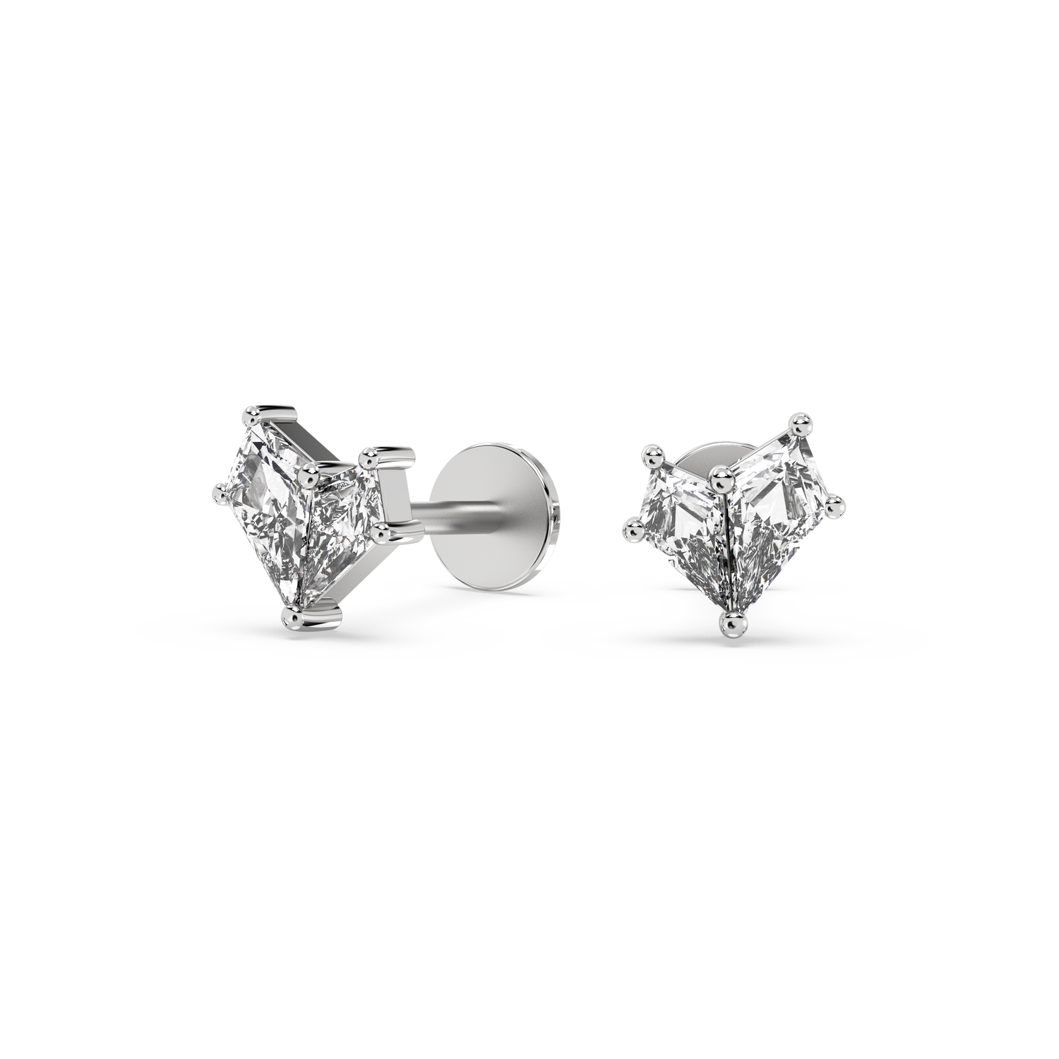 Double Kite Diamond Studs (0.42 T.C.W)