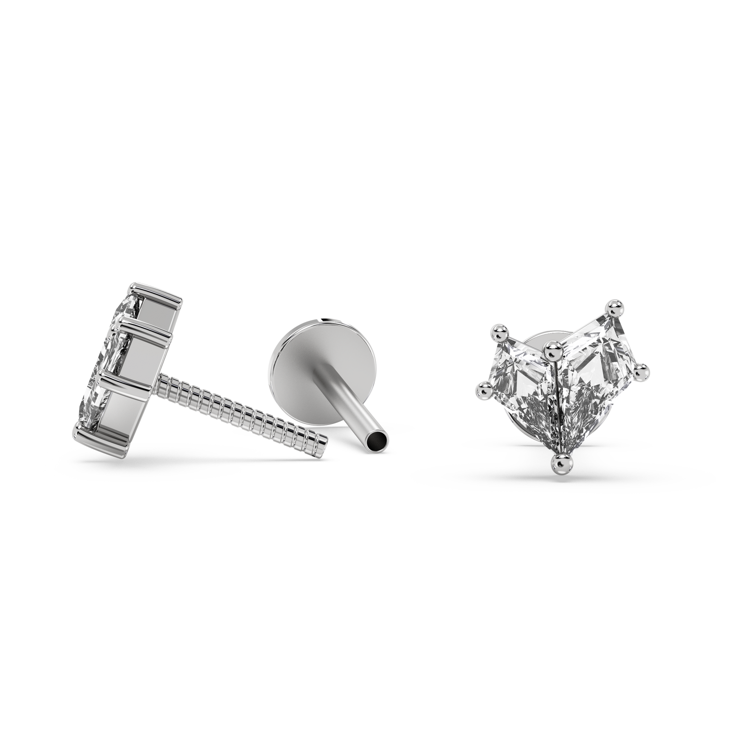 Double Kite Diamond Studs (0.42 T.C.W)