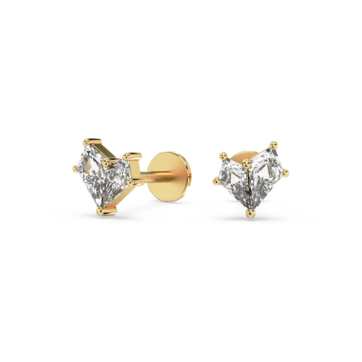 Double Kite Diamond Studs (0.42 T.C.W)