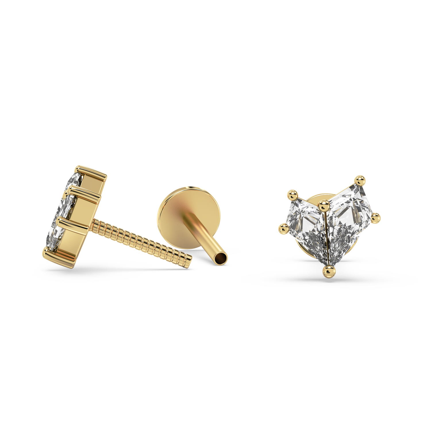 Double Kite Diamond Studs (0.42 T.C.W)