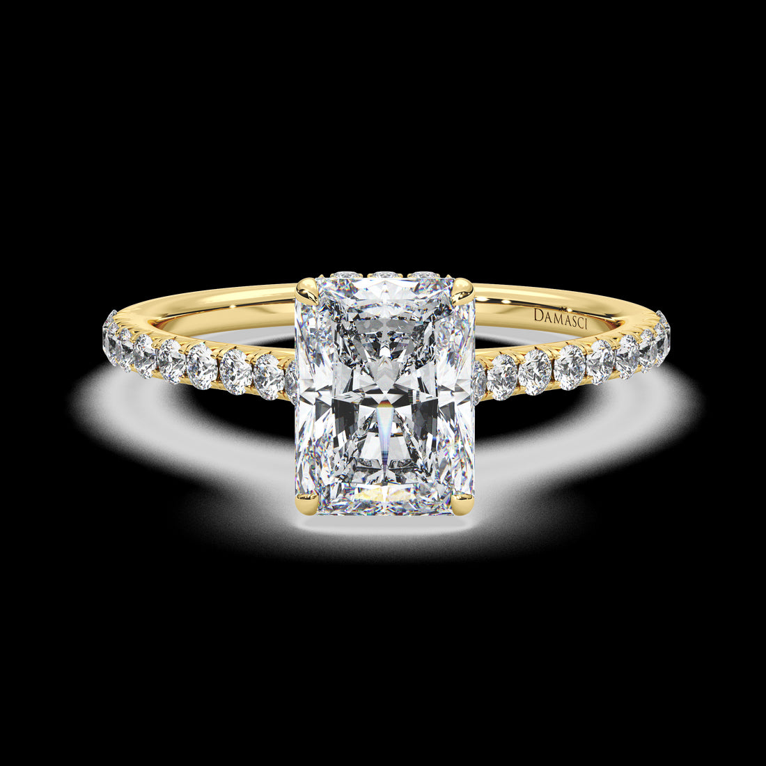Hidden Halo with Elevated Diamond Band