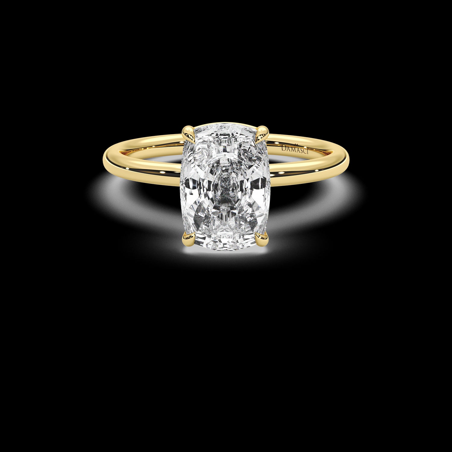 Modern Elegance Solitaire - Elongated Cushion