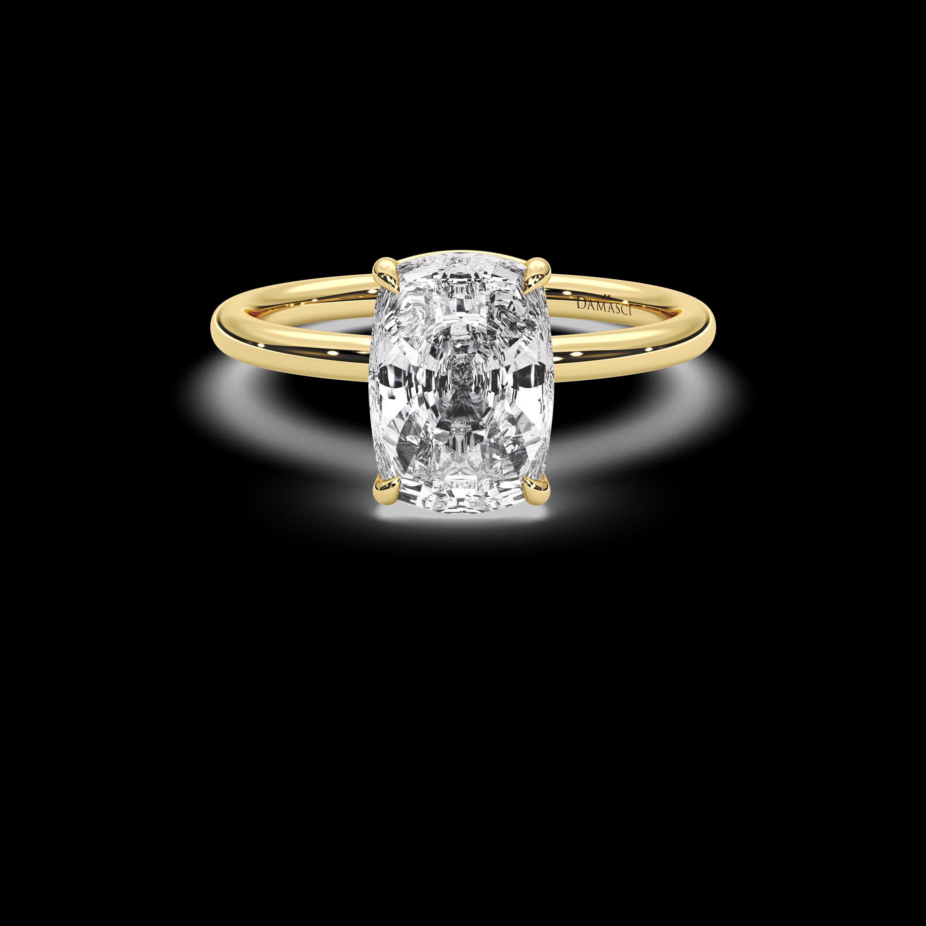 Modern Elegance Solitaire - Elongated Cushion