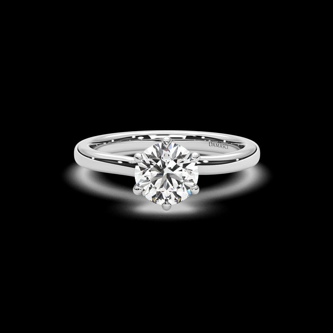 Twisted Tulip Engagement Ring - Round
