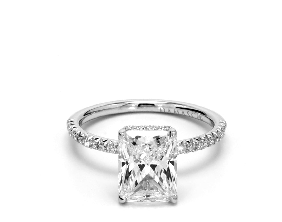 Hidden Halo with diamond band