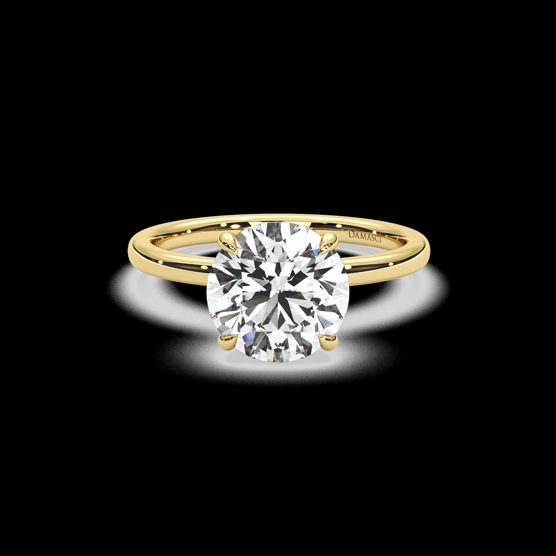 Motif Hidden Halo Ring - Round