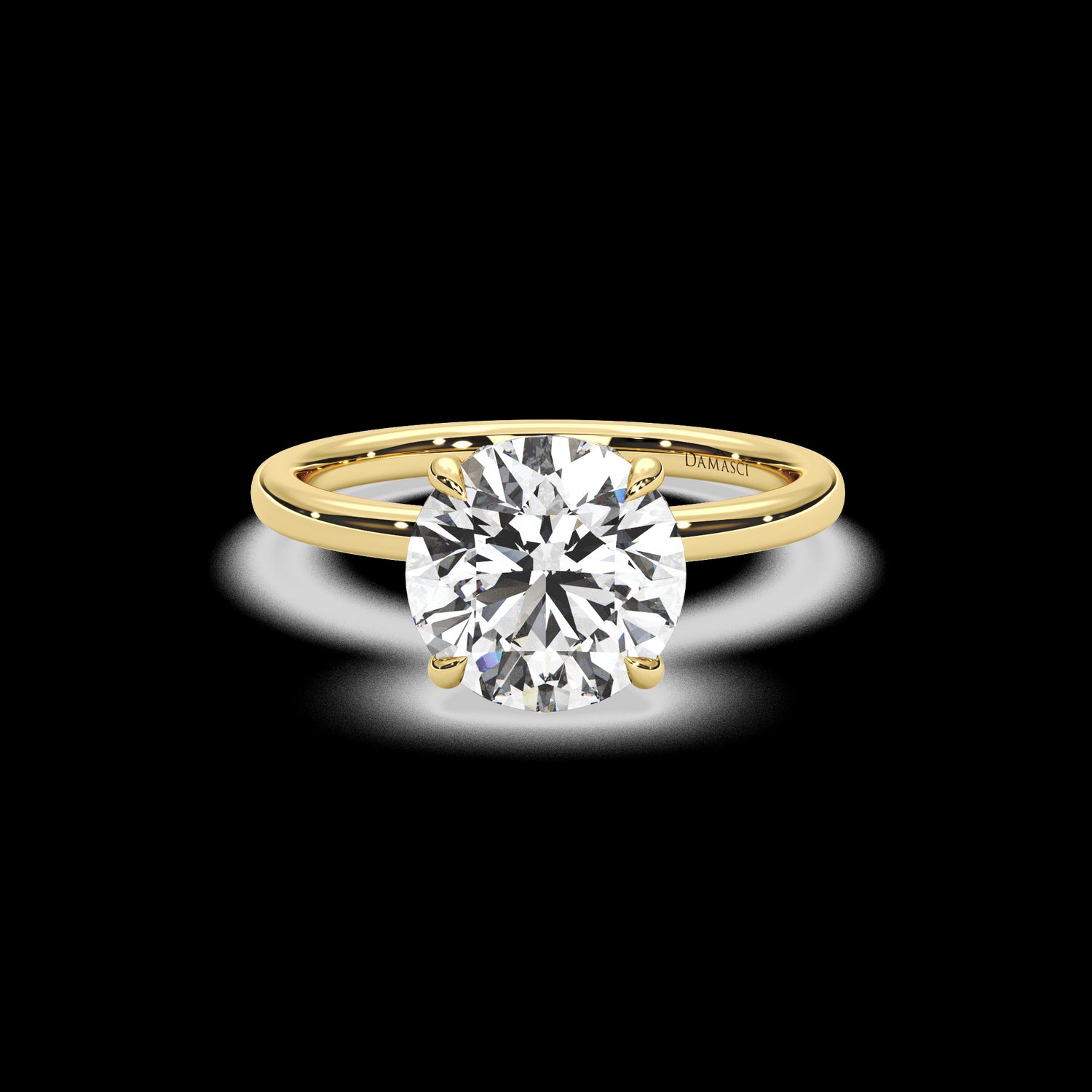 Motif Hidden Halo Ring - Round