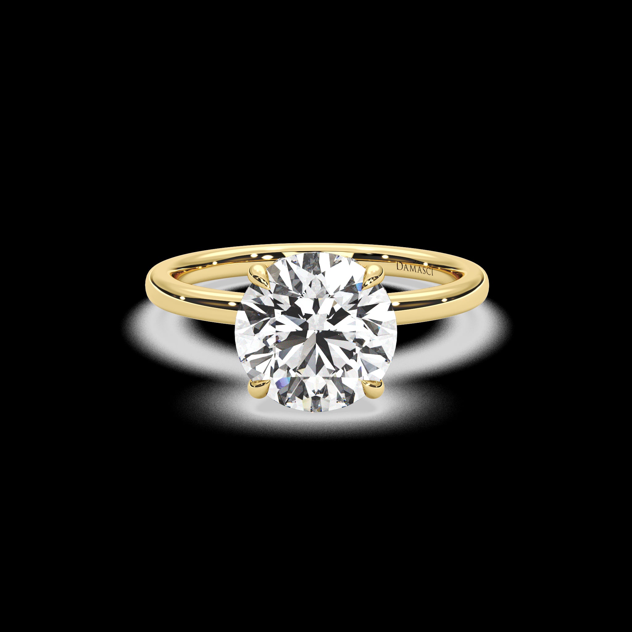 Motif Hidden Halo Ring - Round