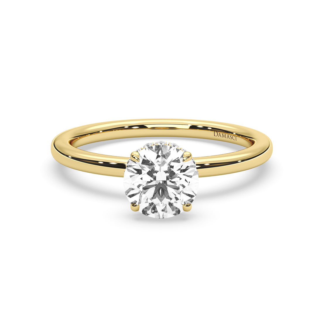 Classic Engagement Ring with Hidden Halo - Round