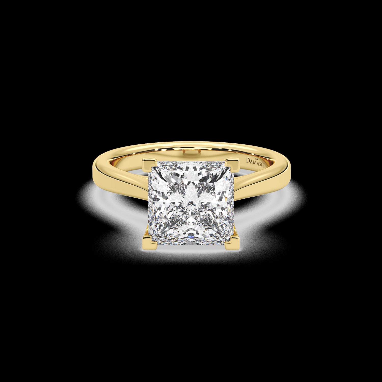 Modern Overlap Cathedral Ring - Princess