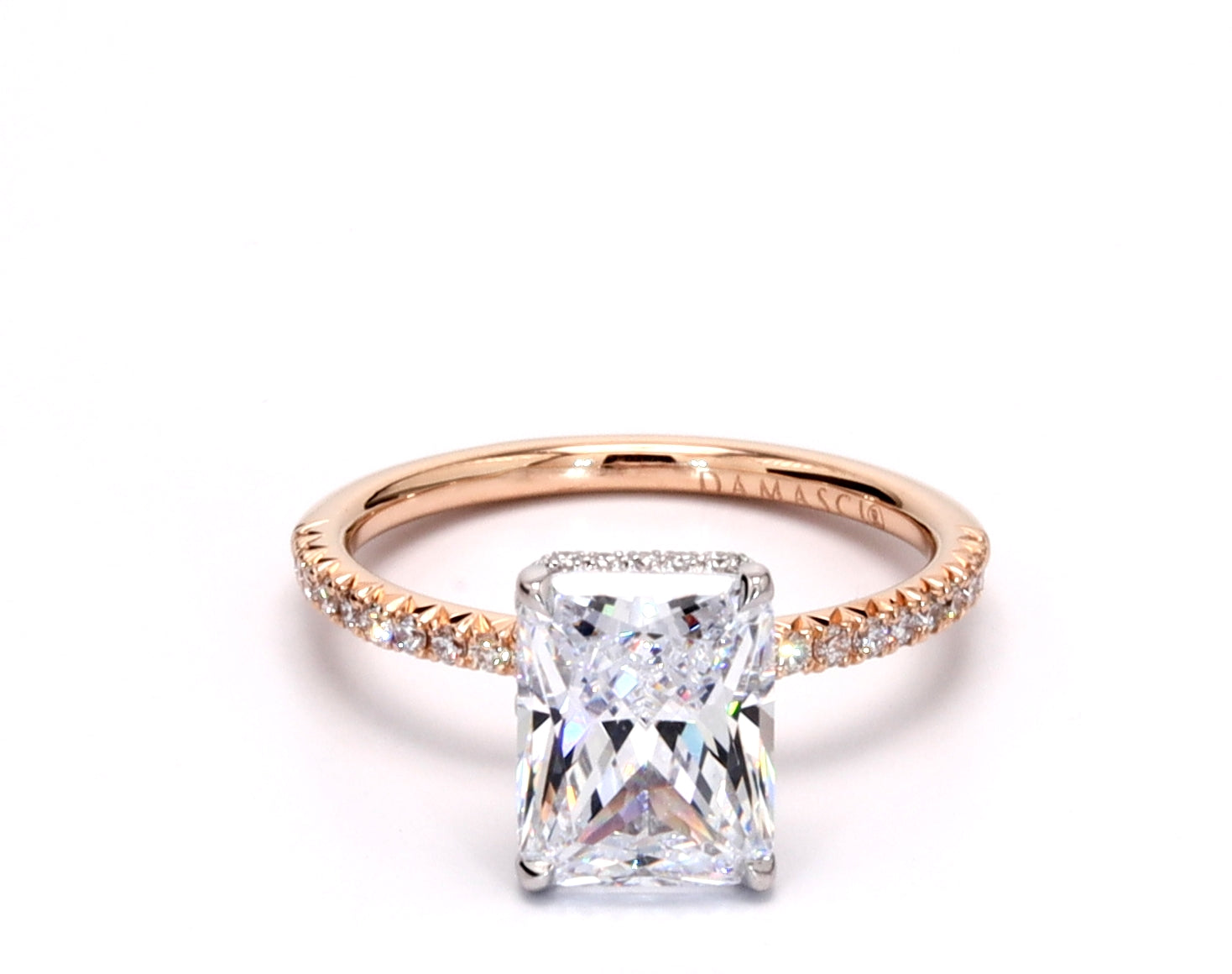 Hidden Halo with diamond band