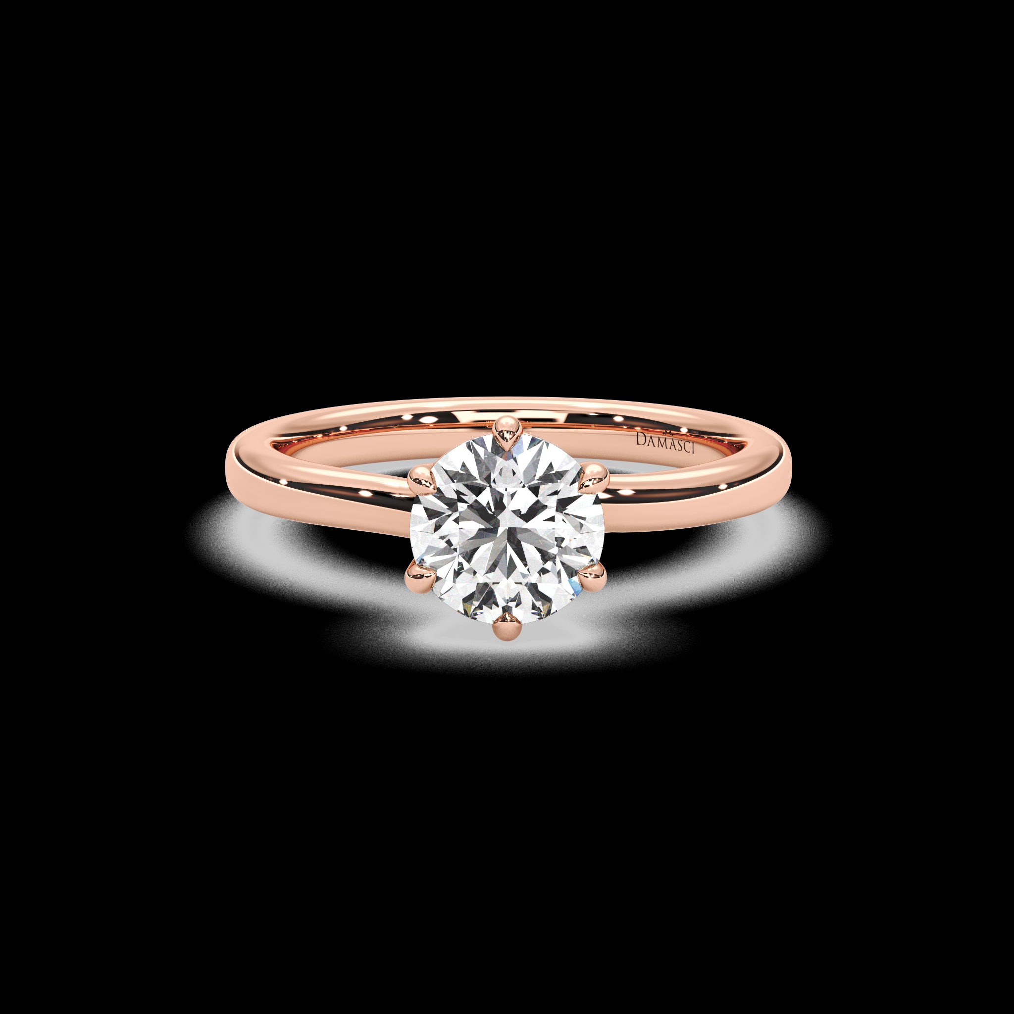 Twisted Tulip Engagement Ring - Round