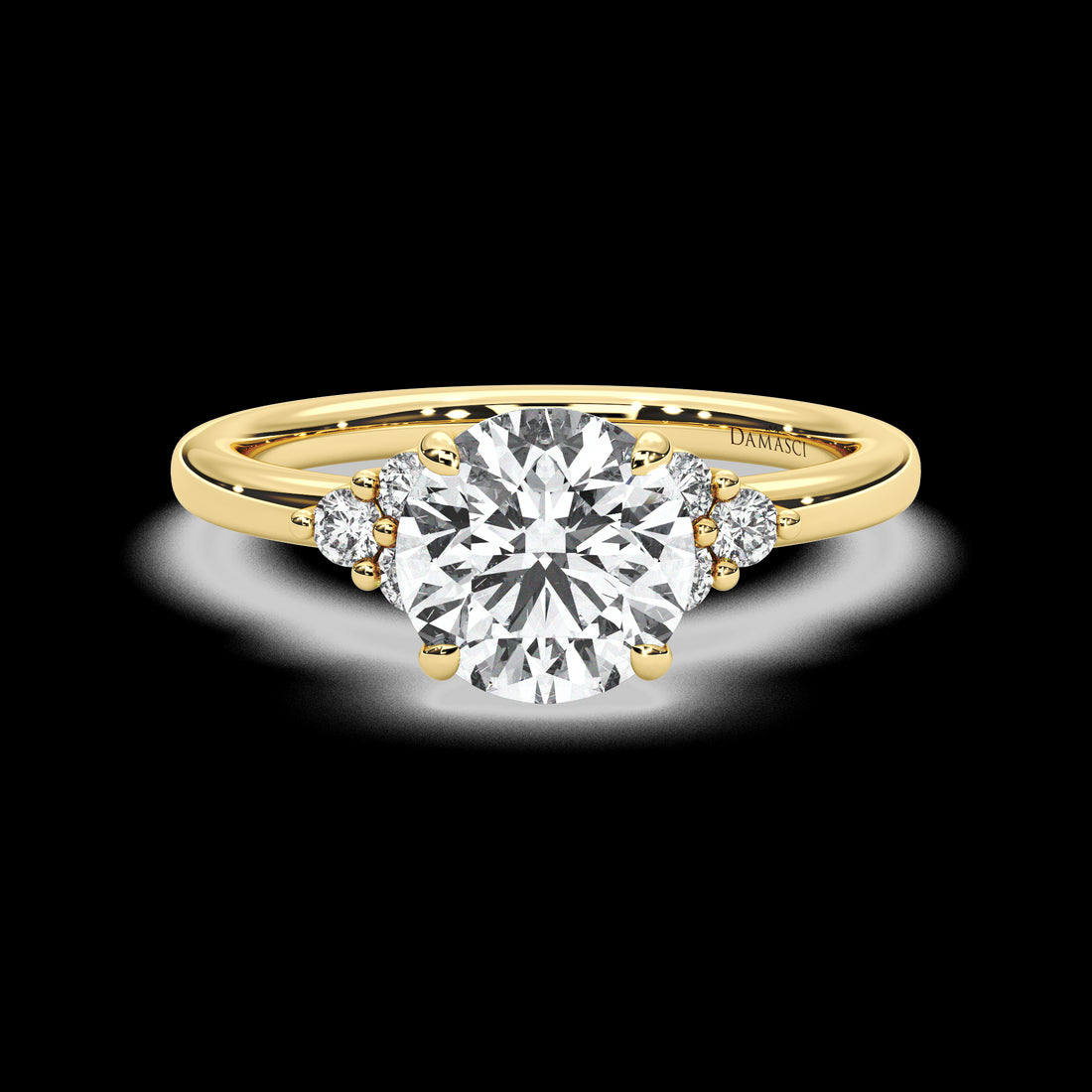 Classic Top with Trio Round Brilliants - Round