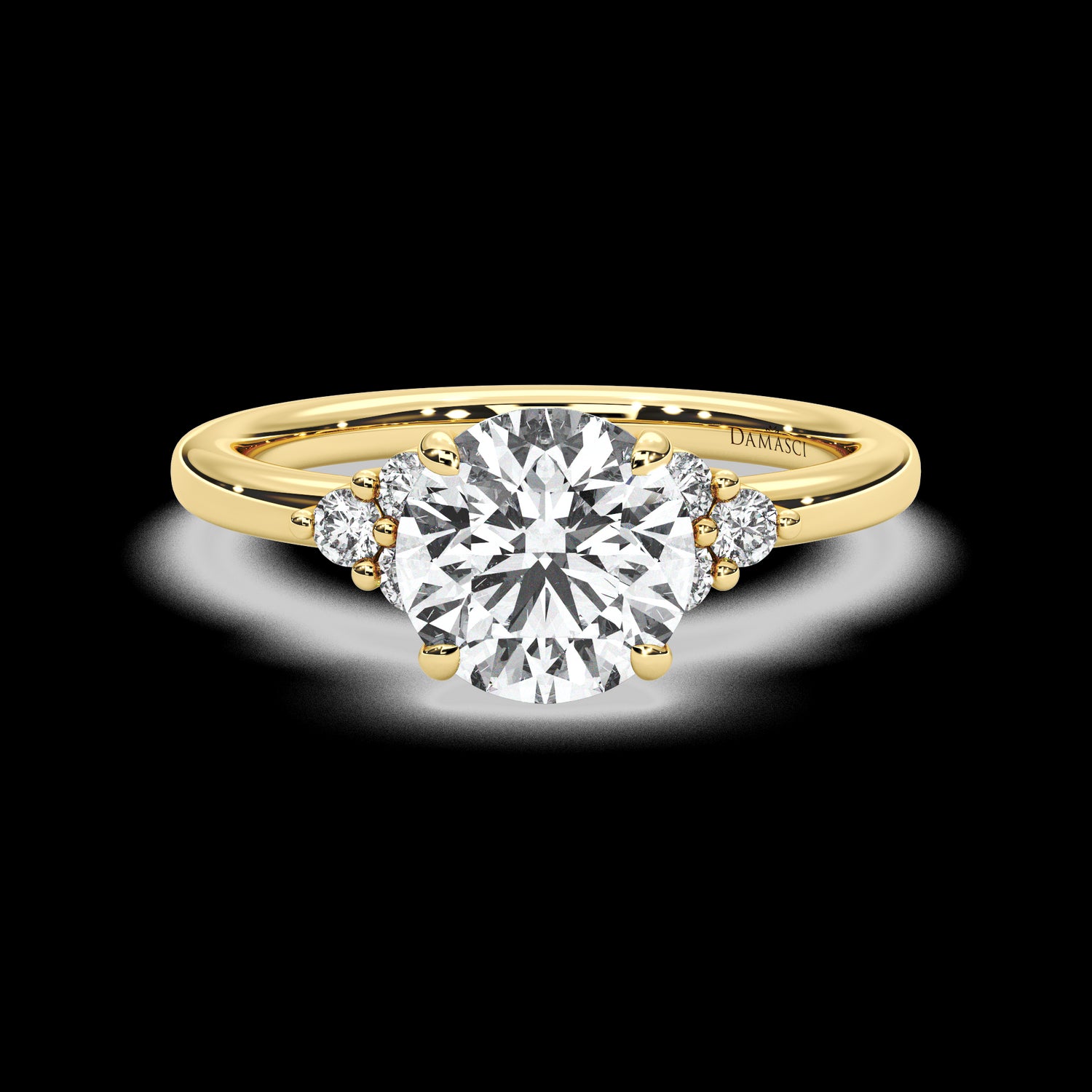 Classic Top with Trio Round Brilliants - Round