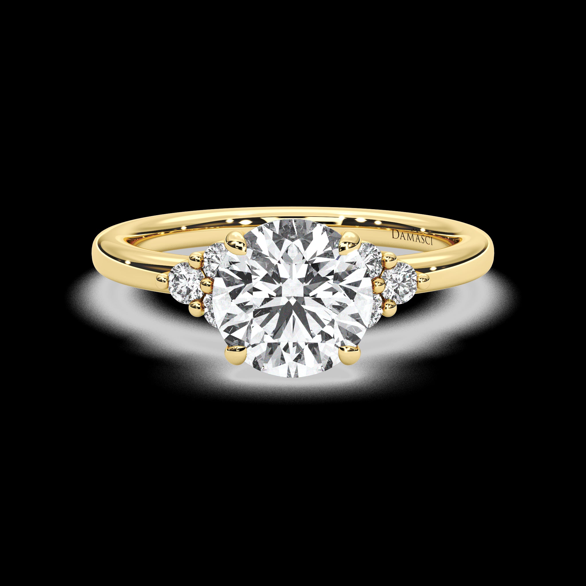 Classic Top with Trio Round Brilliants - Round