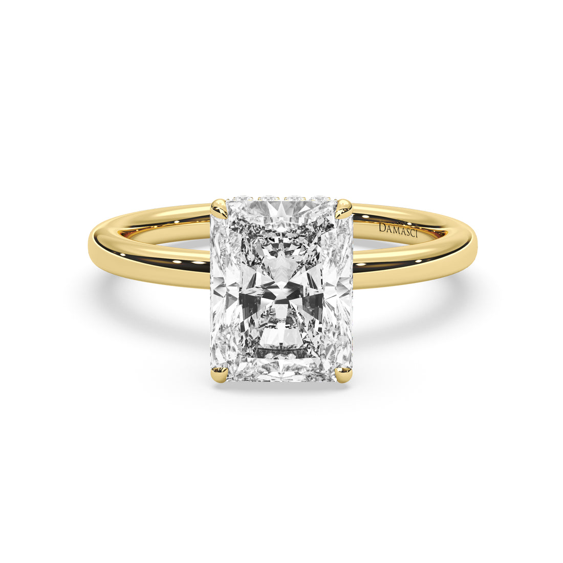 Classic Engagement Ring with Hidden Halo - Radiant