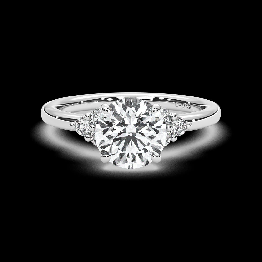 Classic Top with Trio Round Brilliants - Round