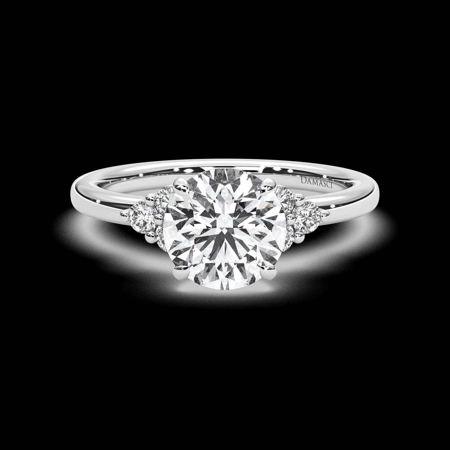 Classic Top with Trio Round Brilliants - Round