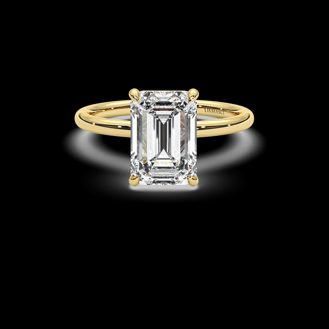 Modern Elegance Solitaire - Emerald