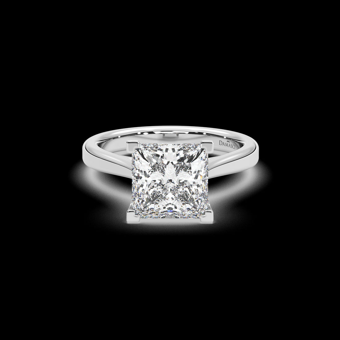Modern Overlap Cathedral Ring - Princess