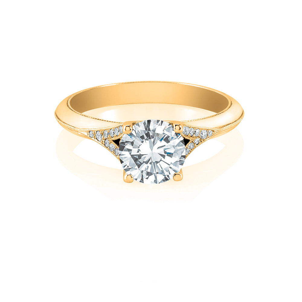 VINTAGE ETERNA SPLIT SHANK Diamond Engagement Ring