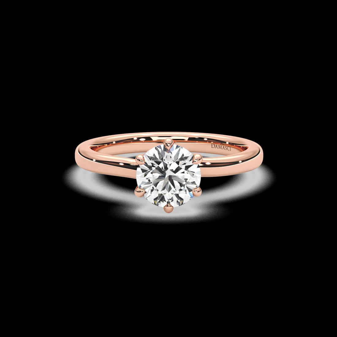 Twisted Tulip Engagement Ring - Round