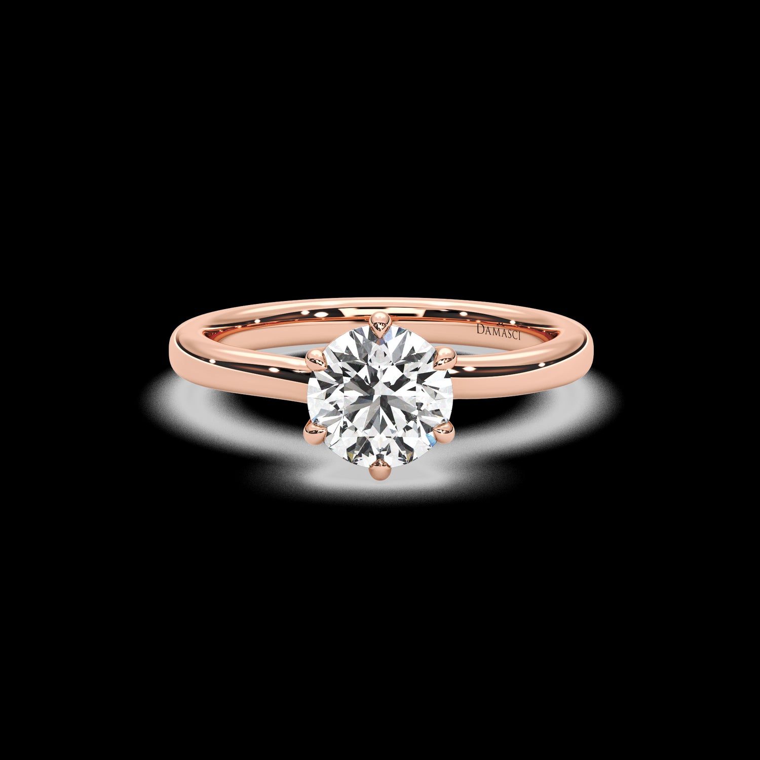 Twisted Tulip Engagement Ring - Round