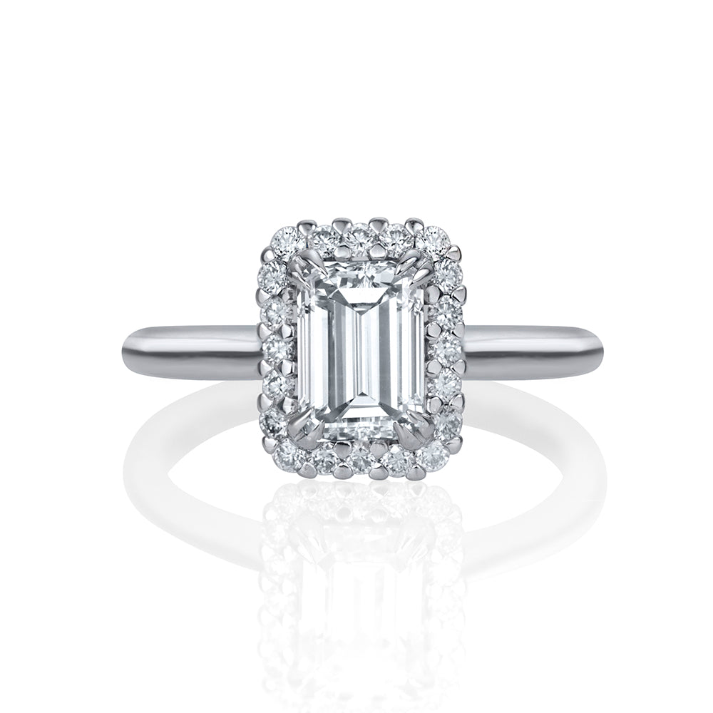 BLOSSOM CLASSIC - EMERALD Diamond Engagement Ring