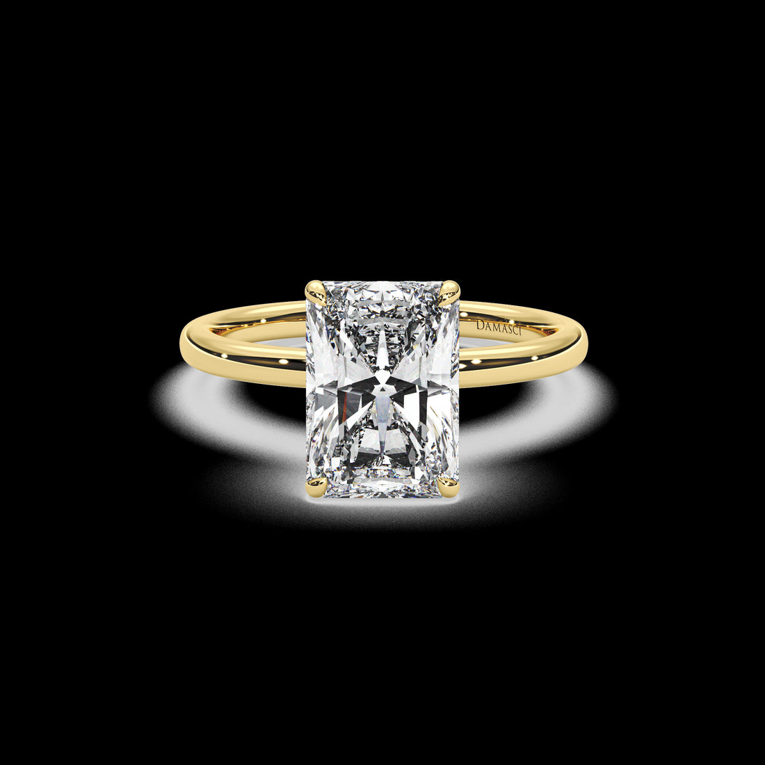 Motif Hidden Halo Ring - Radiant