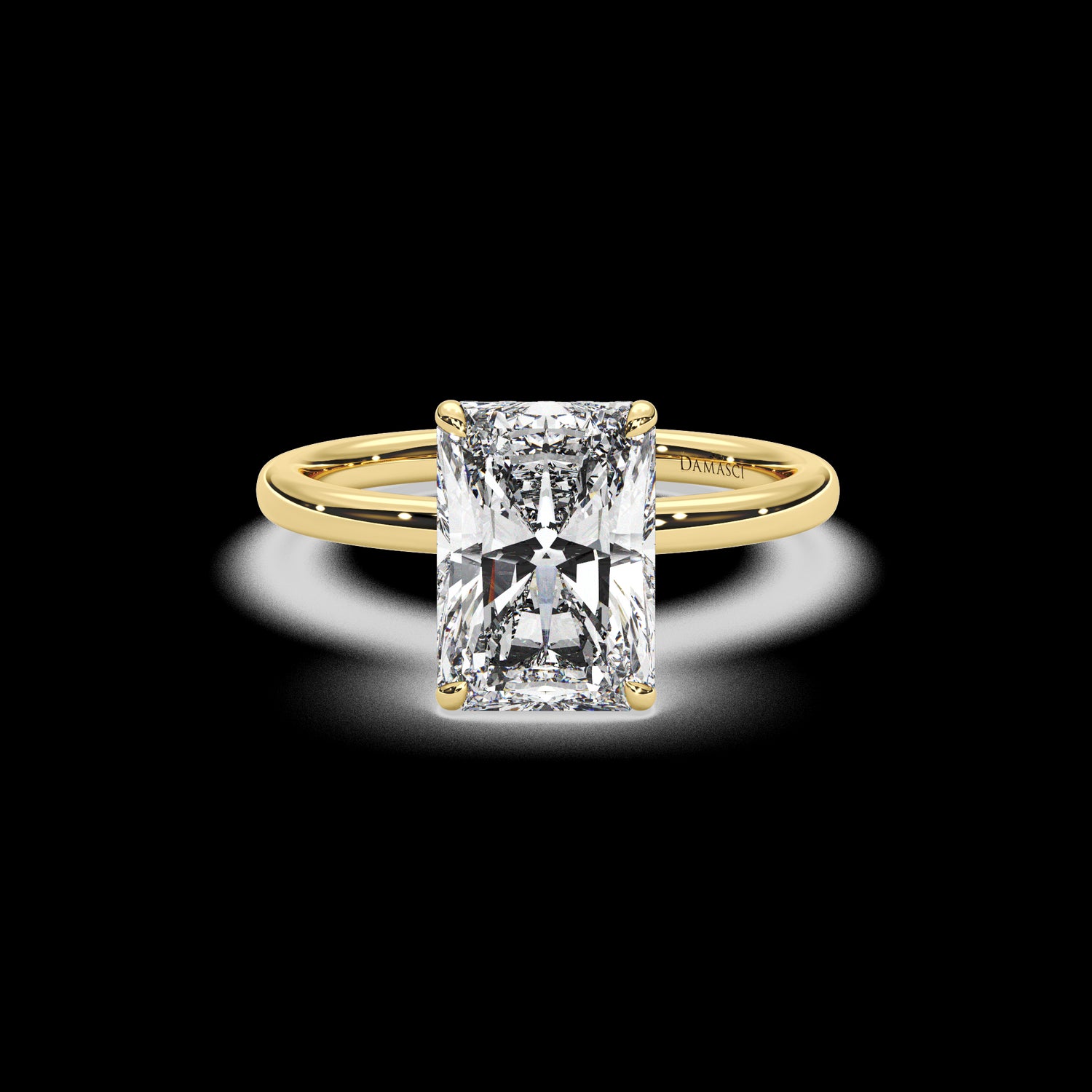 Motif Hidden Halo Ring - Radiant