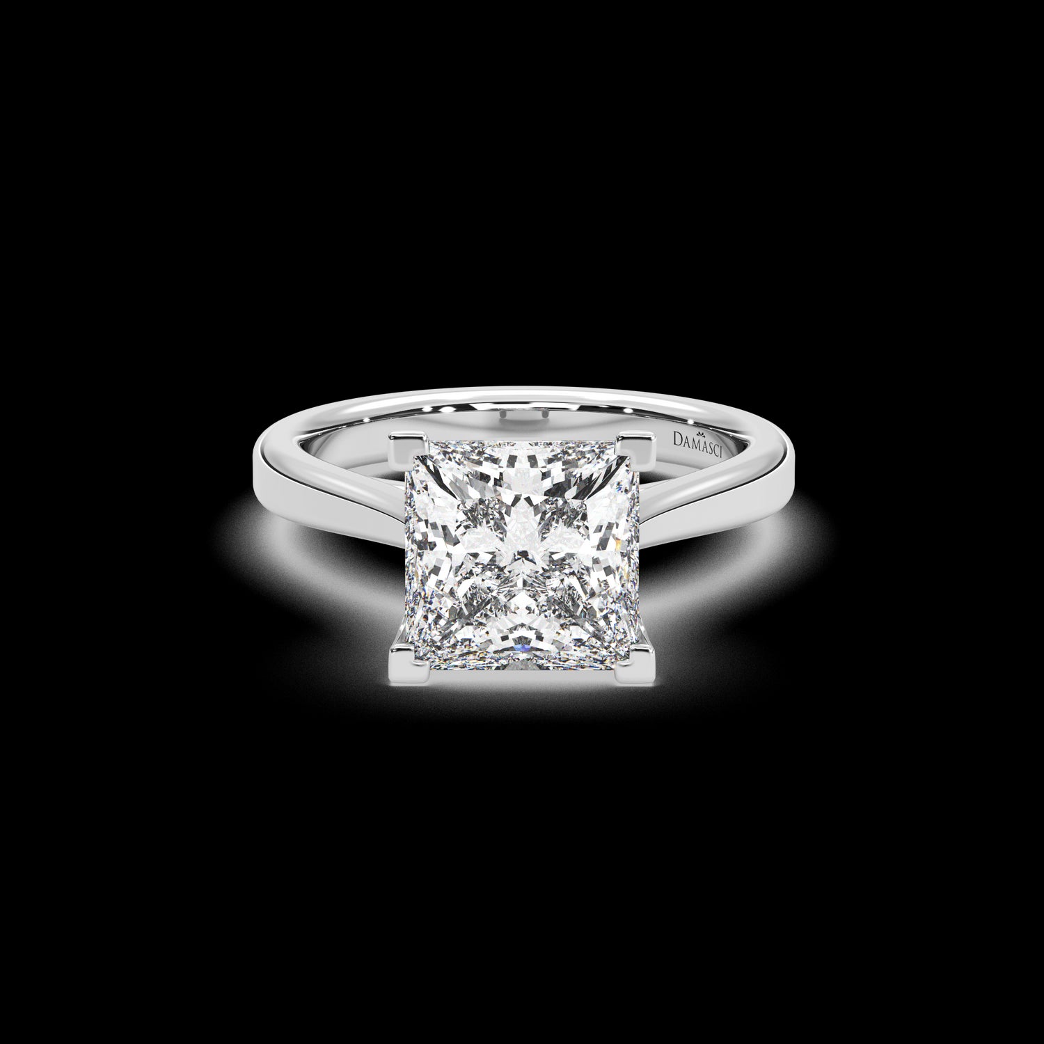 Modern Overlap Cathedral Ring - Princess