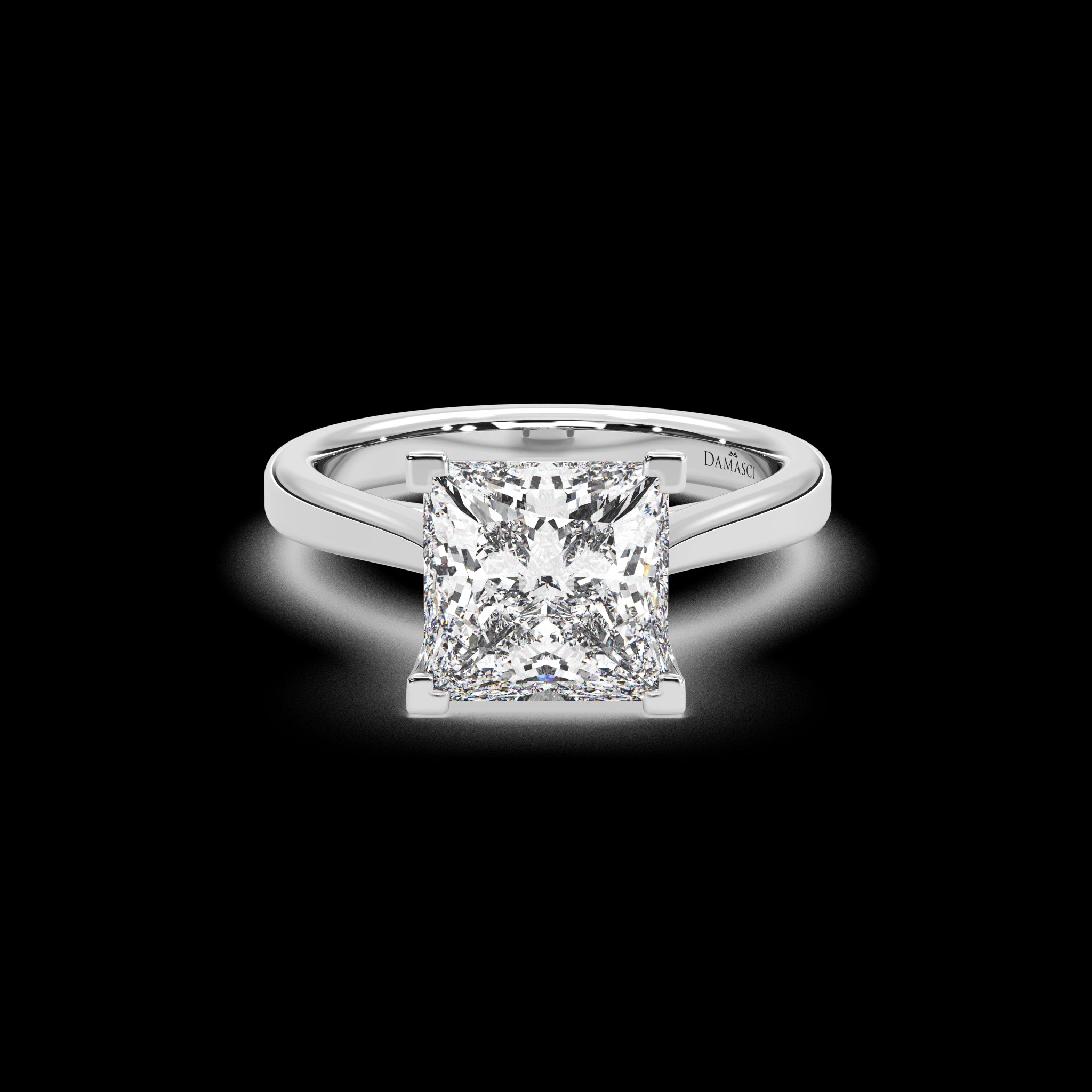 Modern Overlap Cathedral Ring - Princess